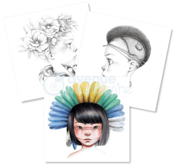 Cahier de coloriage - Collector Wild 5 - 28 visages à colorier