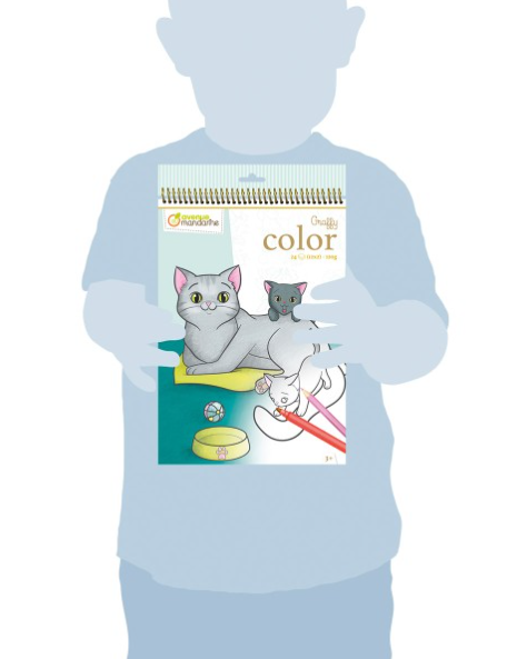 Carnet de coloriage Graffy Color - Animaux de compagnie - 24 feuilles