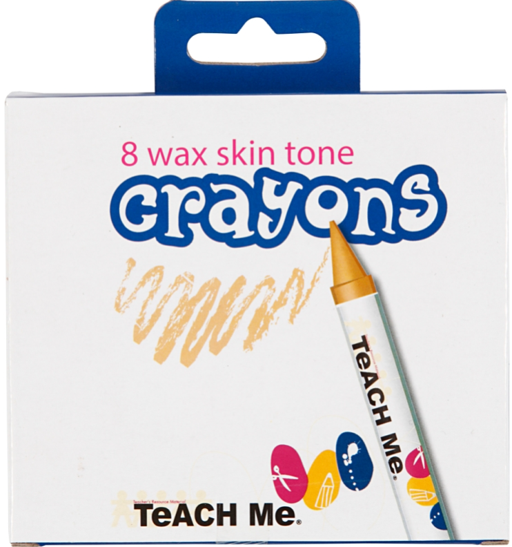 Assortiments de pastels de cire - Couleurs de peau - 8 pcs
