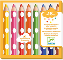 Crayons de couleur pour les petits - Couleurs assorties - 8 pcs