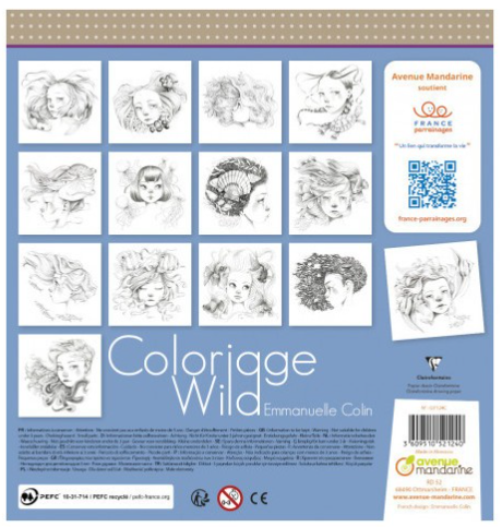 Cahier de coloriage Collector Wild 6 - 28 visages à colorier