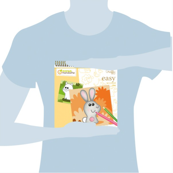 Cahier de coloriage Graffy Easy - Animaux de la ferme - 24 pages