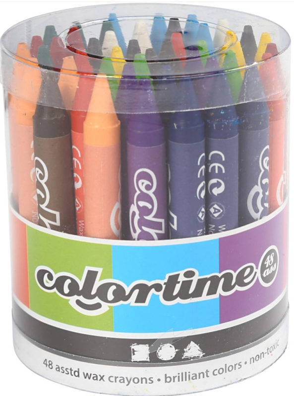 Crayons à la cire - Multicolores - 48 pcs