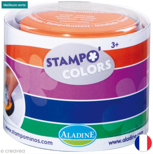 [T003] Encreur géant Stampon Colors x4 Arlequin - encre ultra lavable