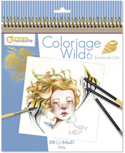 [ChC002] Cahier de coloriage Collector Wild 6 - 28 visages à colorier